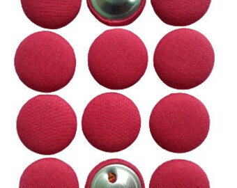 Fabric Buttons Pack of 12