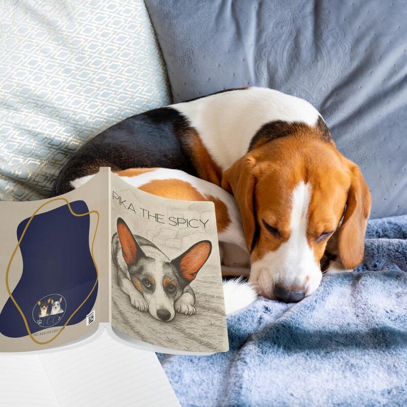 Beagle Notebook Custom Pet Sketch Notebook – Personalized Dog Journal, Your Photo ...