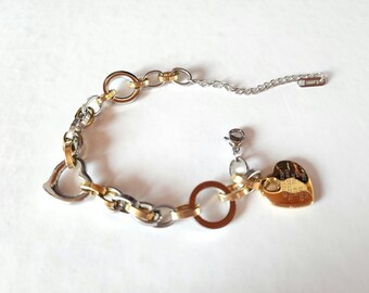 777, Fülle, Glück, Liebe Stahl Herz Armband mit Zahlenfolge