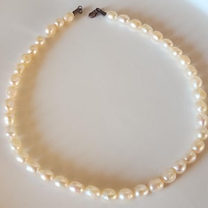 Real Pink Freshwater Pearl Necklace – 16 Inch | 8mm Genuine Pearls | Elegant Handmade Jewelry | Bridal or Gift Option