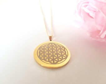 Sacred Geometri Stenlees Stahlhalskette mit Grabovoi Zahlen