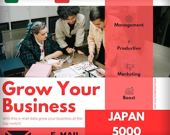 Japan email database, Japanese email database, Tokyo emails data, Active japan email addresses, Email list, Social media marketing, emails