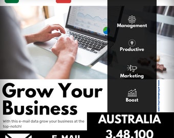 Australia email database, 3,48,100 Active email database, Business email, emails marketing campaign, email lists, real email database file