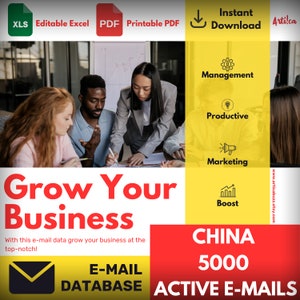 China email database, China Venture database, Email database, Advanced database, Marketing campaign, Bulk email, Consumer email, email list