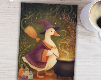 Halloween Goose Journal: Matte Guest Book or Diary, 150 Lined Pages