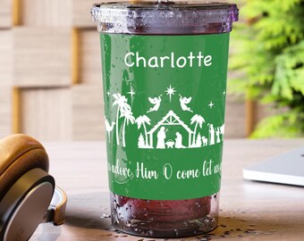 Personalized Christmas Nativity Cup: Holiday Drinkware Gift