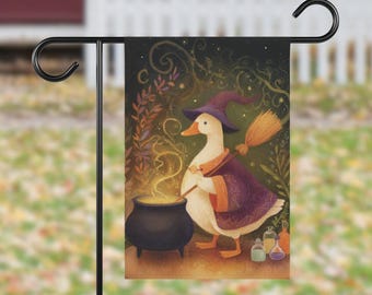 Bandiera di benvenuto per Halloween Goose: striscione per giardino e casa