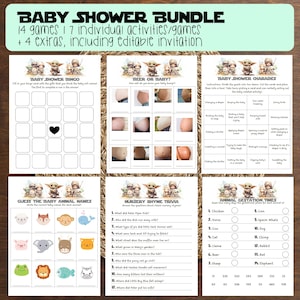 Paquete de juegos para baby shower de Star Wars: Invitación editable (descarga digital)