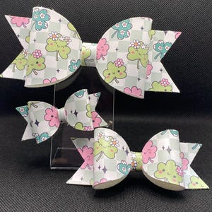 Faux Leather Bow