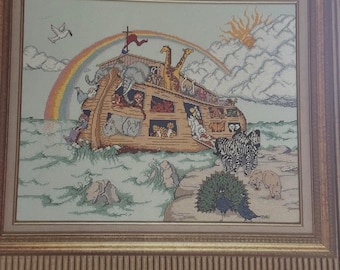 Noah's Ark cross stitch leaflet