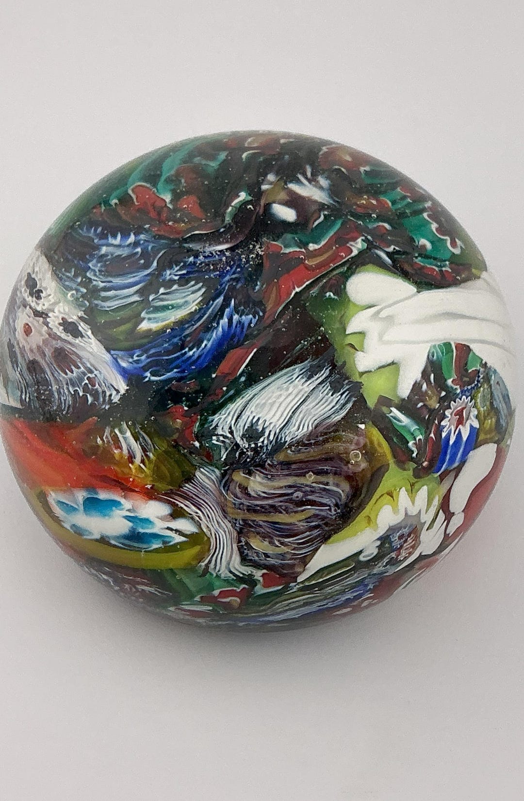 ヴィンテージのムラーノガラスのペーパーウェイト - Etsy 日本