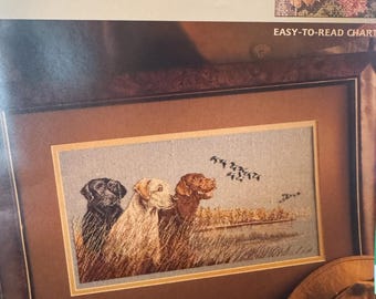 Hunting Companions cross stitch leaflet