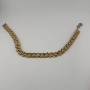 Vintage Gold tone choker necklace