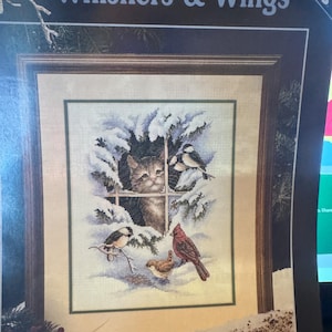 Ulotka do haftu krzyżykowego Whiskers & Wings