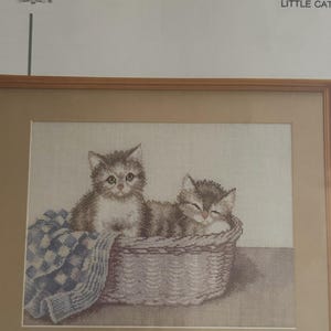 Ulotka Little Cats Permin of Copenhagen do haftu krzyżykowego