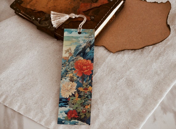 Japanese Mix Art Printable Bookmark: Hokusai Digital