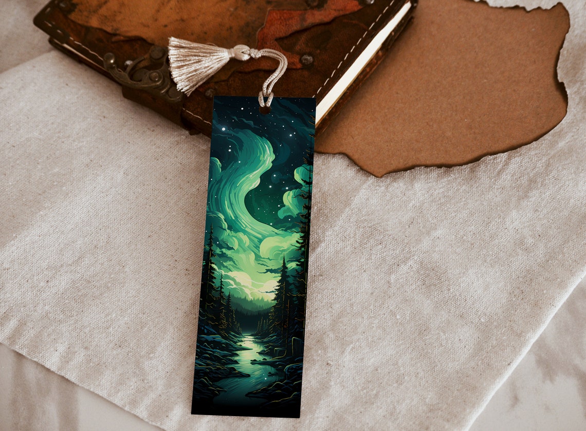 Northern Lights Printable Bookmarks: Bookish Gifts for Book Lovers ...