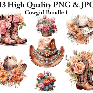 13 Cowgirl Clipart Bundle Cowboy Girl Clipart Aquarell Cowgirl Clipart Western Cowgirl Png Cowgirl Boot Clipart Rosa Cowgirl Sublimation