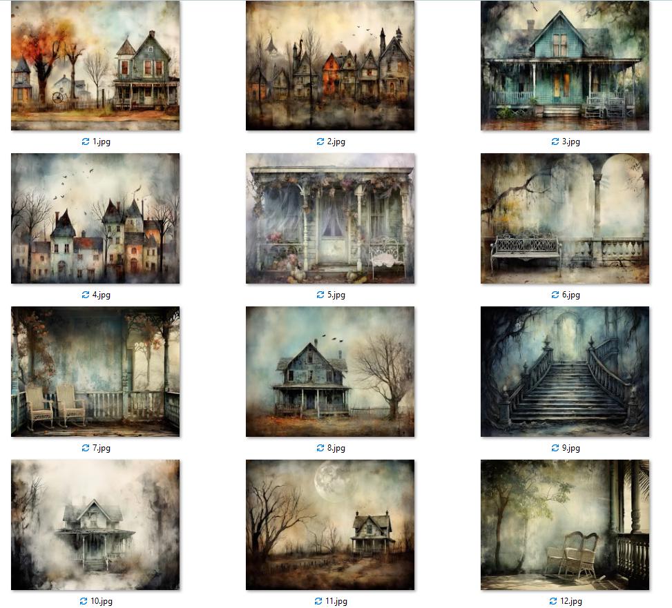 Grunge Haunted House Junk Journal Kit: Vintage Gothic Ephemera (digital ...