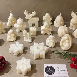 Candele natalizie segnaposto