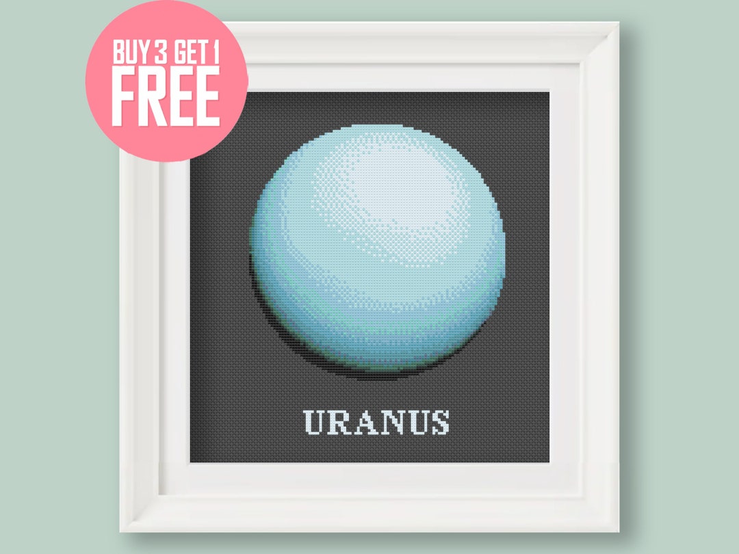 1986 Uranus Cross Stitch Pattern [PDF] — Solar System Planets — 7.5 ...