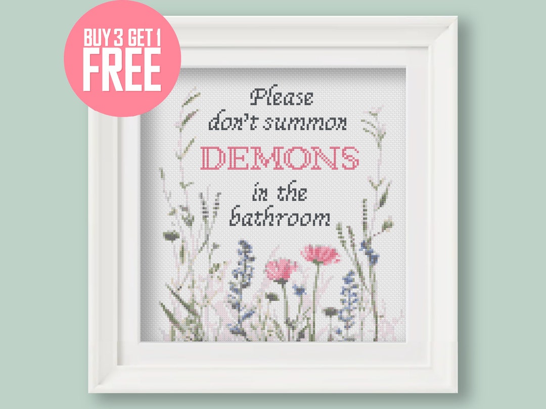 Funny Quote Cross Stitch Pattern [PDF] - 