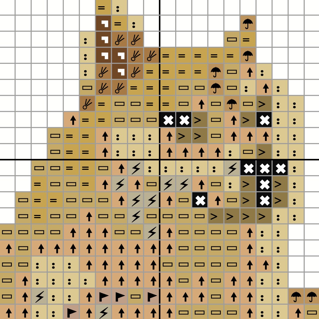Funny Cross Stitch Pattern [PDF] - Swole Doge Vs. Cheems Meme - 8’’ (20 ...