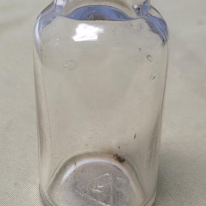 Vintage lab glassware small bottle with cork stopper