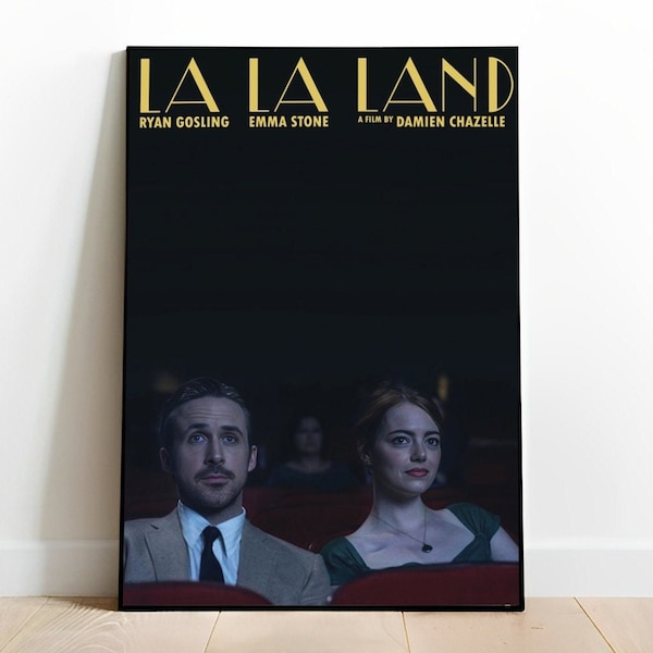 La La Land Film Poster, Love Musical Film Art Print, Descarga digital A1 A2 A3 A4 Tamaños, Decoración de la habitación y decoración del hogar, Ryan Gosling Film