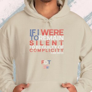 Sudadera con capucha con cita de Albert Einstein / Sudadera con gráfico anti-Trump de FDT