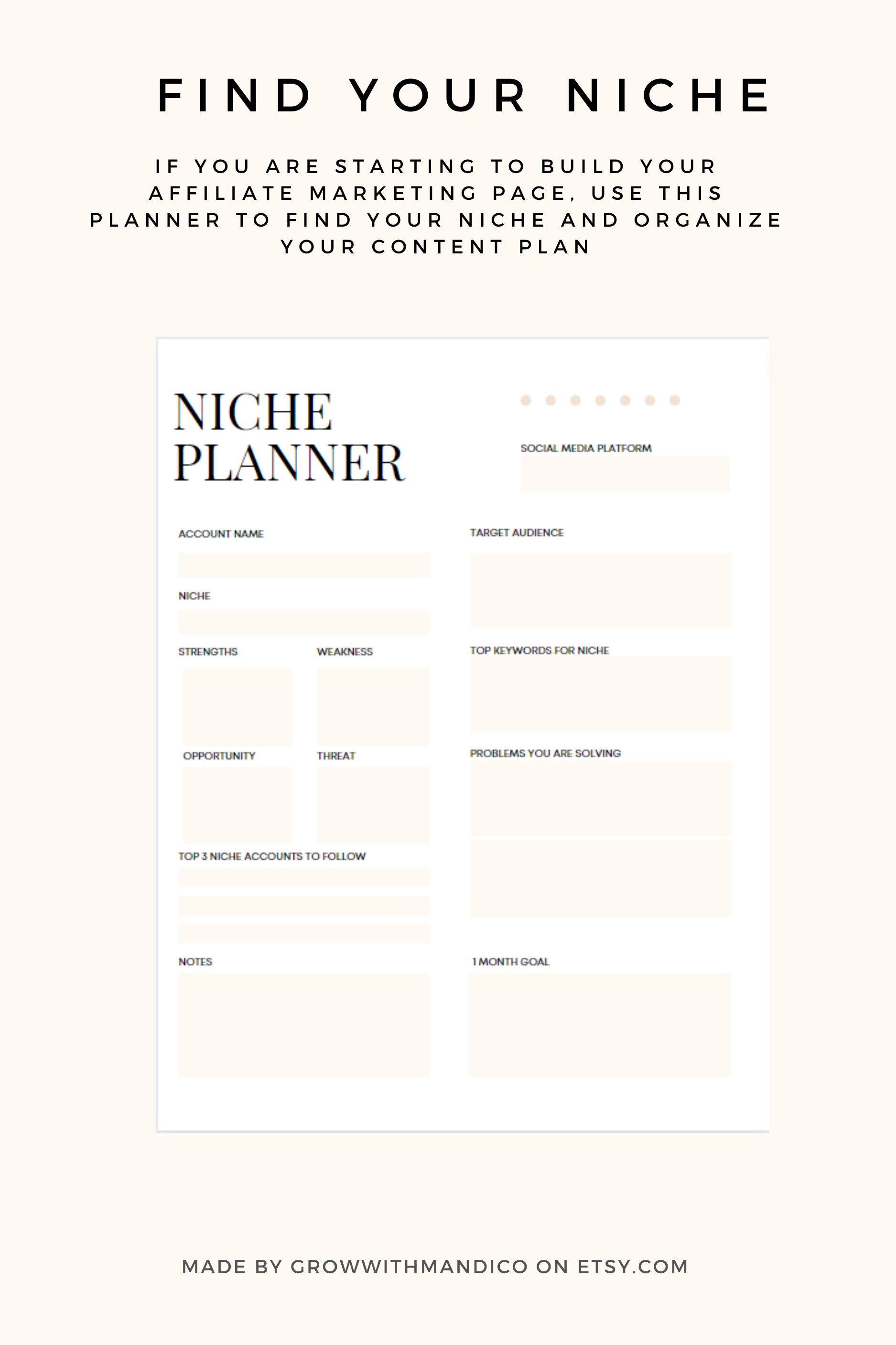 Marketing Niche Planner Printable Planner Planning Social Etsy marketing-niche-planner-printable-planner-planning-social-etsy