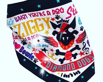 Bufanda para perro - Ziggy Black Estampado multicolor