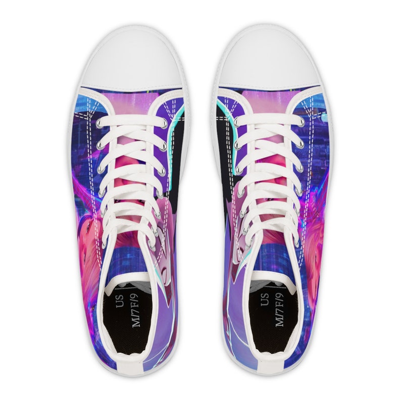 Blessings Journey |Gwen Spiderverse Hightop Sneakers , Converse Cutomize shoes, Birthday Gift , Women's Classic High Top Canvas Shoes image 2
