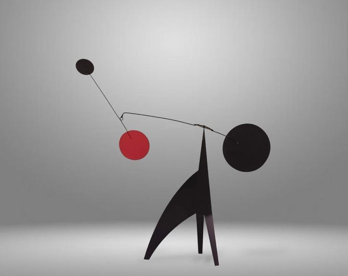 Stabile mobile, signed limited edition, mobile metal sculpture, tabletop kinetic mobile, made in France, midcenturymodern art