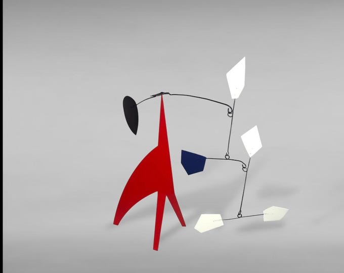 Stabile mobile, signed limited edition, mobile metal sculpture, tabletop kinetic mobile, made in France, midcenturymodern art