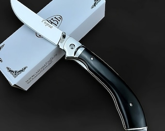 Folding Russian tactical hunting knife, Navaja knife, Survival knife.