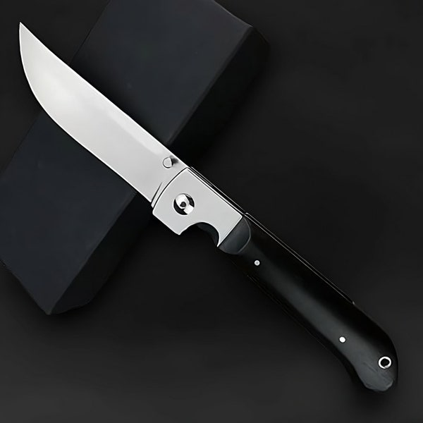 Cuchillo de caza táctico ruso plegable, cuchillo de combate militar táctico Navaja, equipo de supervivencia EDC.