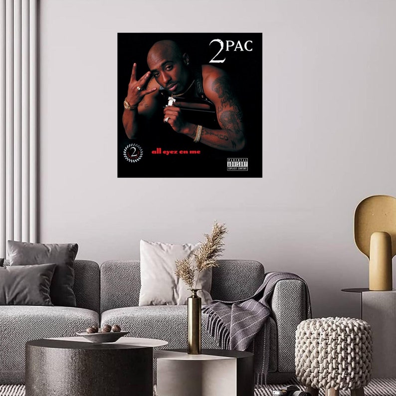 2pac All Eyez on Me Poster Tupac Poster All Eyez on Me Album Etsy