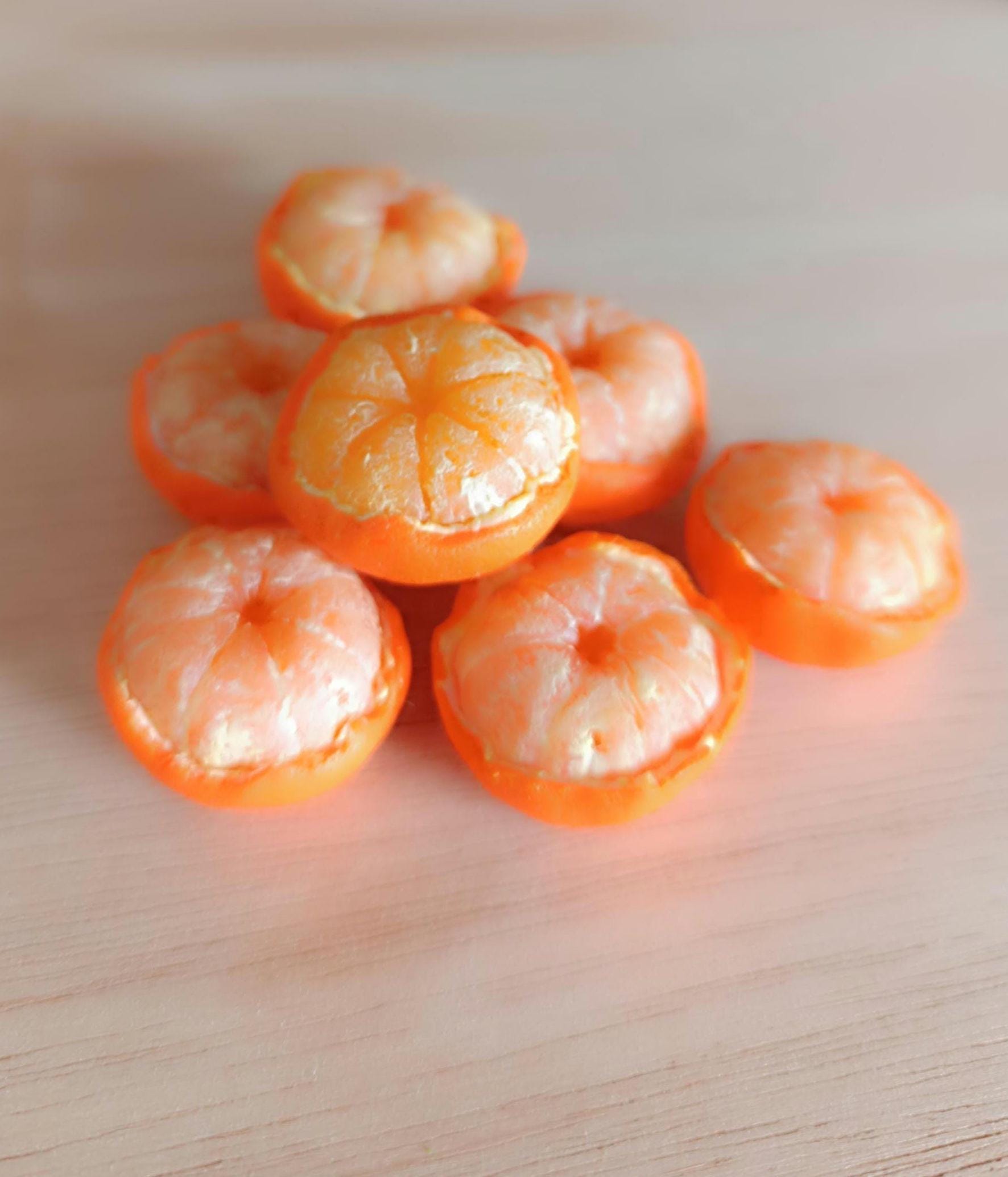 Miniature Peeled Mandarin, Realistic Dollhouse Food - Etsy