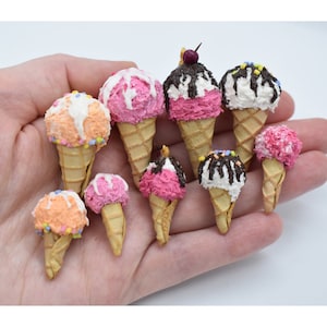Miniatur Eiswaffel Puppenhaus Essen Zubehör Puppenhaus Miniatur, Miniatur Essen