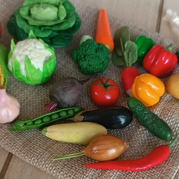 Miniature Vegetables Etsy