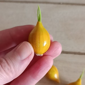 Miniature onion in scale 1\6, Miniature food, Food for dollhouse, Dollhouse food, Miniatures, Miniature veggies and fruits, Mini onion