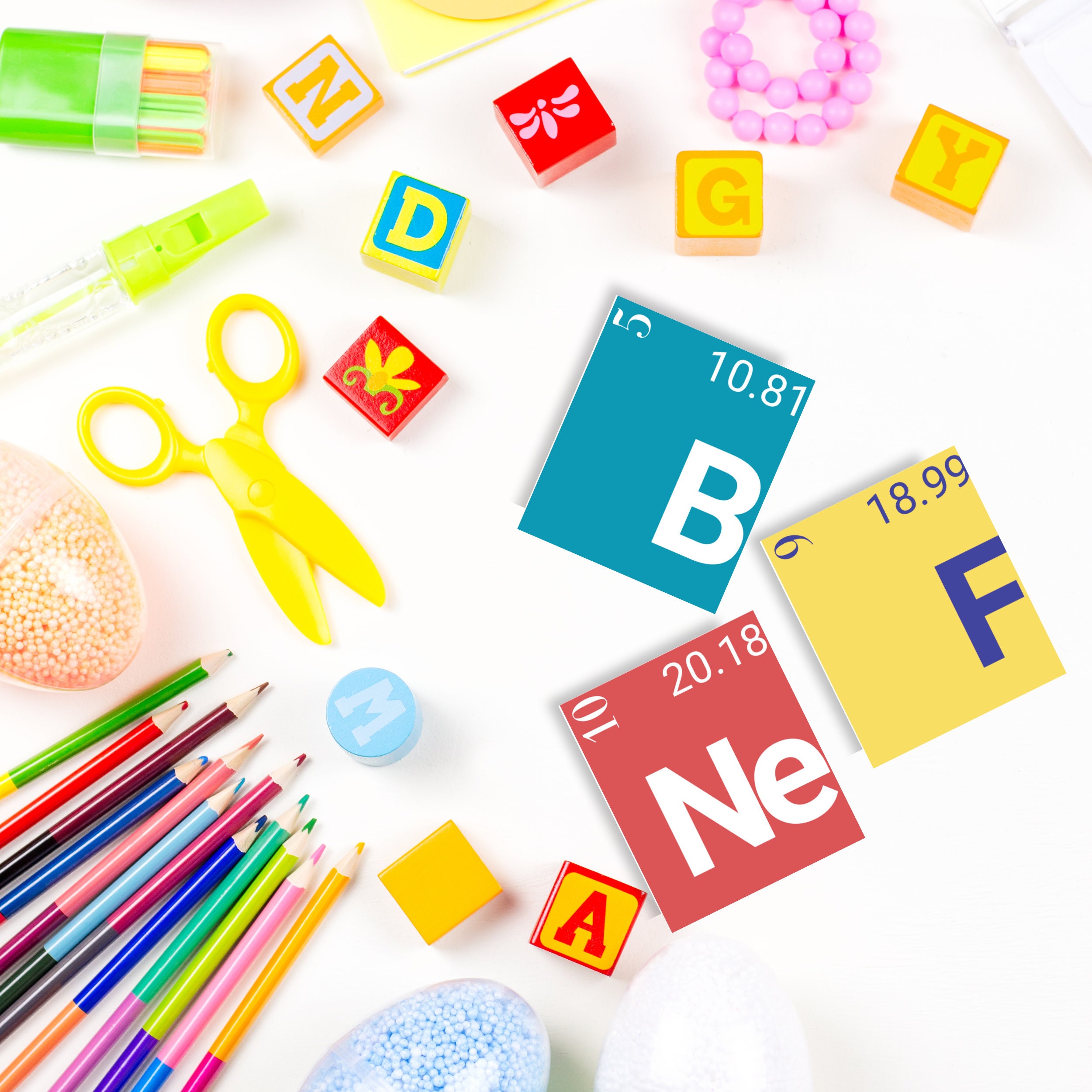 Periodic Table of Elements Flashcards Chemistry 118 Elements of ...