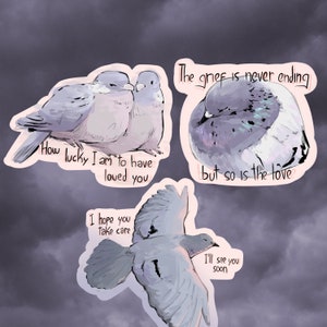 Pigeon Stickers - Love Message