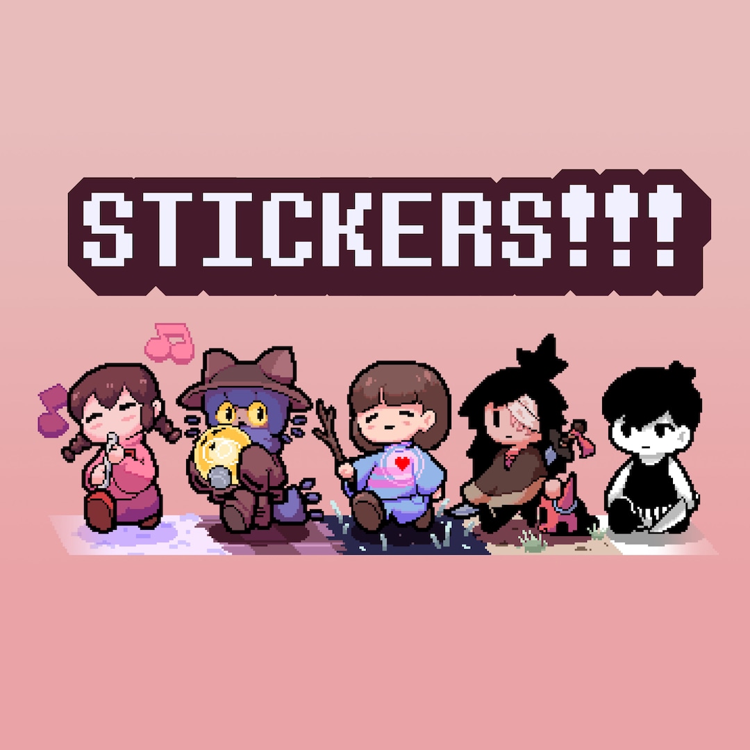 RPG Stickers - Yume Nikki, One Shot, Undertale, LISA, OMORI