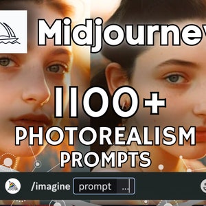 1100+ Midjourney Photorealism Prompts | Hyper Realistic Digital Art | AI Artwork | Google Sheets Spreadsheet | EZwithAI