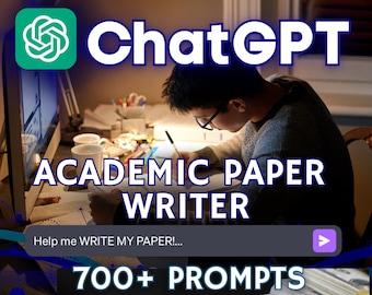 700+ ChatGPT Academic Paper Writer Prompts | Google Sheets Spreadsheet | Write College/University Paper | Dissertation Assistant | EZwithAI