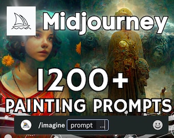 1200+ Midjourney Painting Prompts | Painting Style Art | Digital Painting | AI Artwork | Google Sheets Spreadsheet | EZwithAI