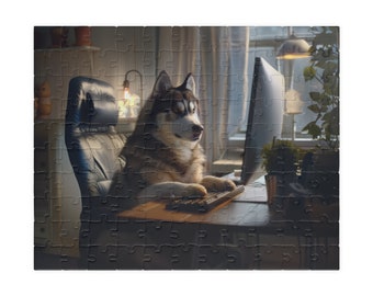 Siberian Husky Dog Puzzle (110 252 520 1014-piece) Animal Puzzle