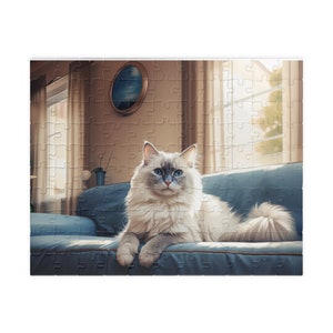 Charming Ragdoll Cat Puzzle - Whimsical Feline Delight for Kids (110, 252, 500, 1014-piece)